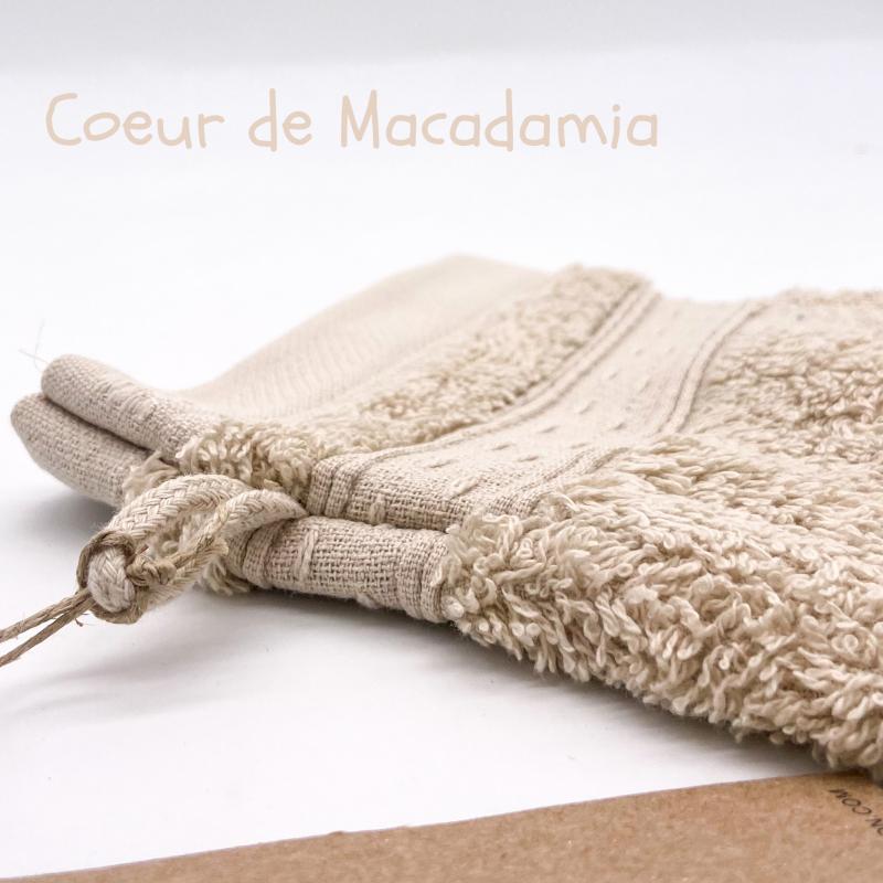 gant de toilette en coton biologique_coeur de macadamia