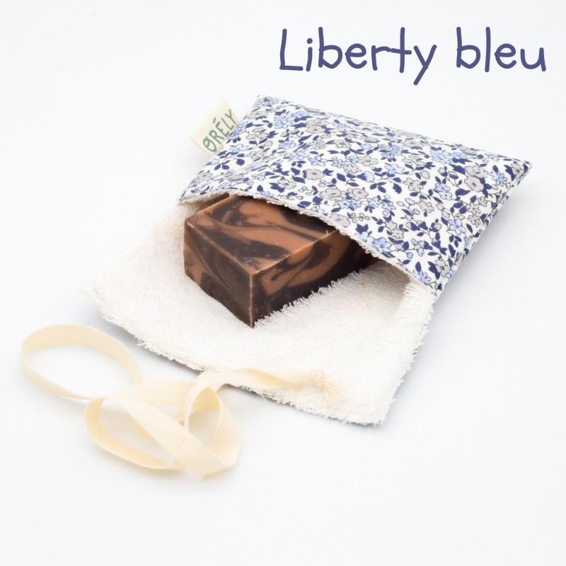 Porte-savon nomade liberty bleu