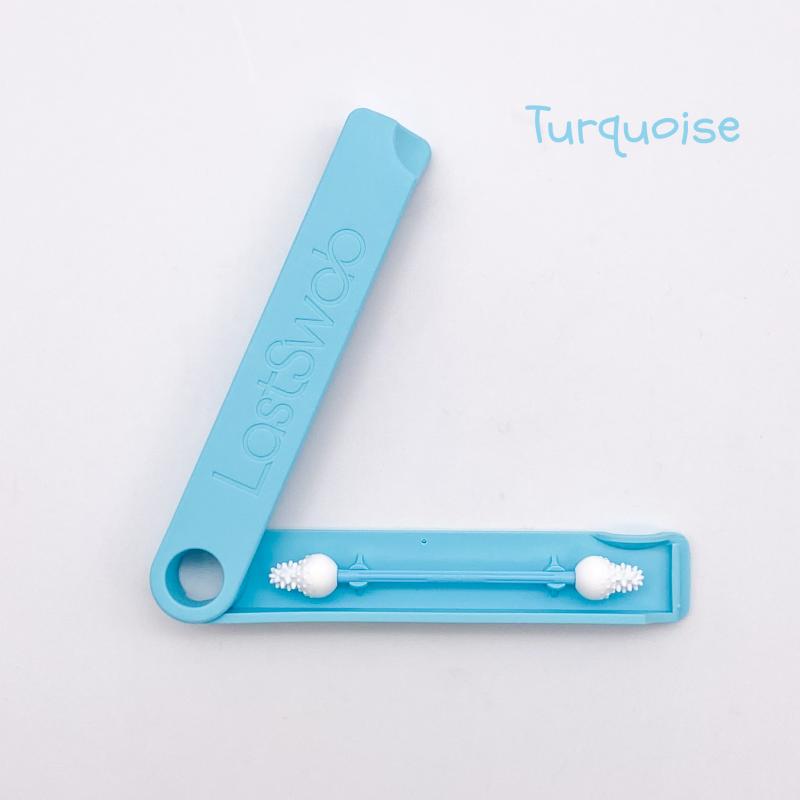 Coton-tige réutilisable spécial bébé - turquoise