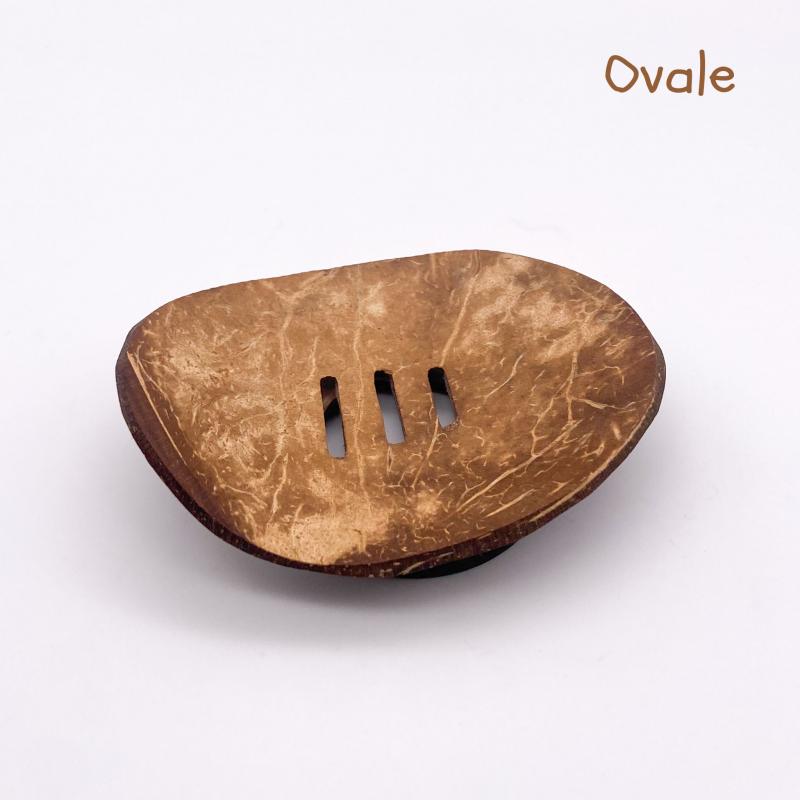 Porte-savon coco végétal et naturel - ovale