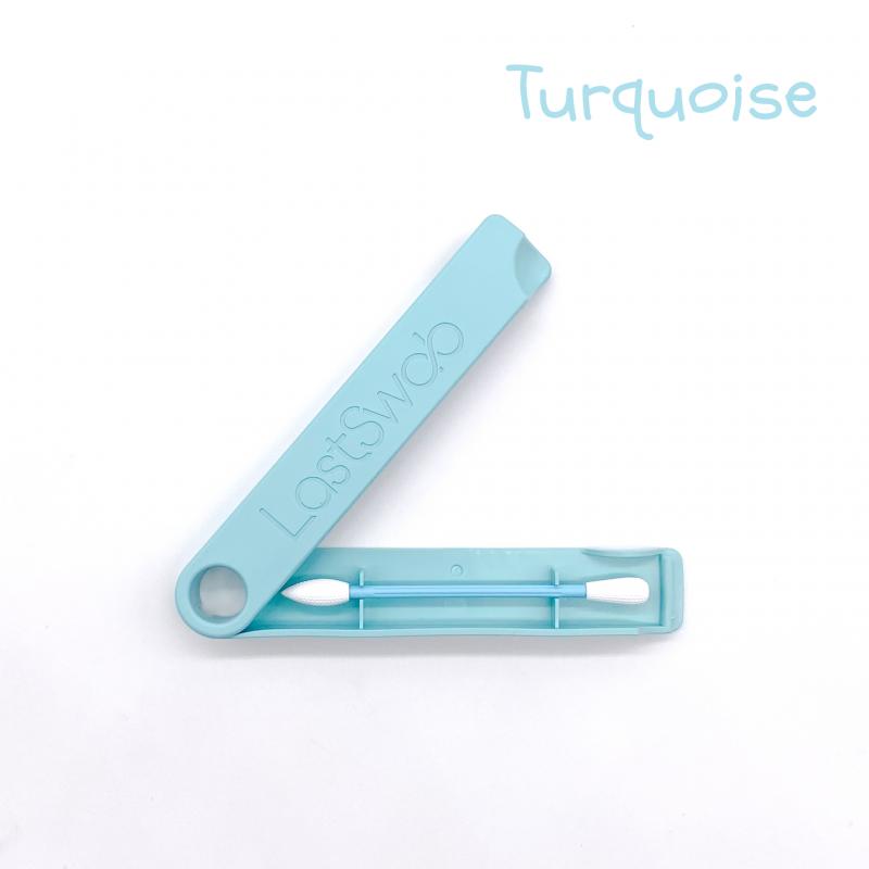 Coton-tige réutilisable spécial maquillage turquoise - accessoire éco responsable