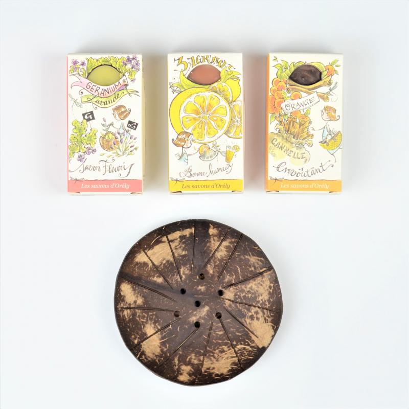 Coffret 3 savons - Produits bio et zéro déchet près de Caen Image Coffret 3 savons