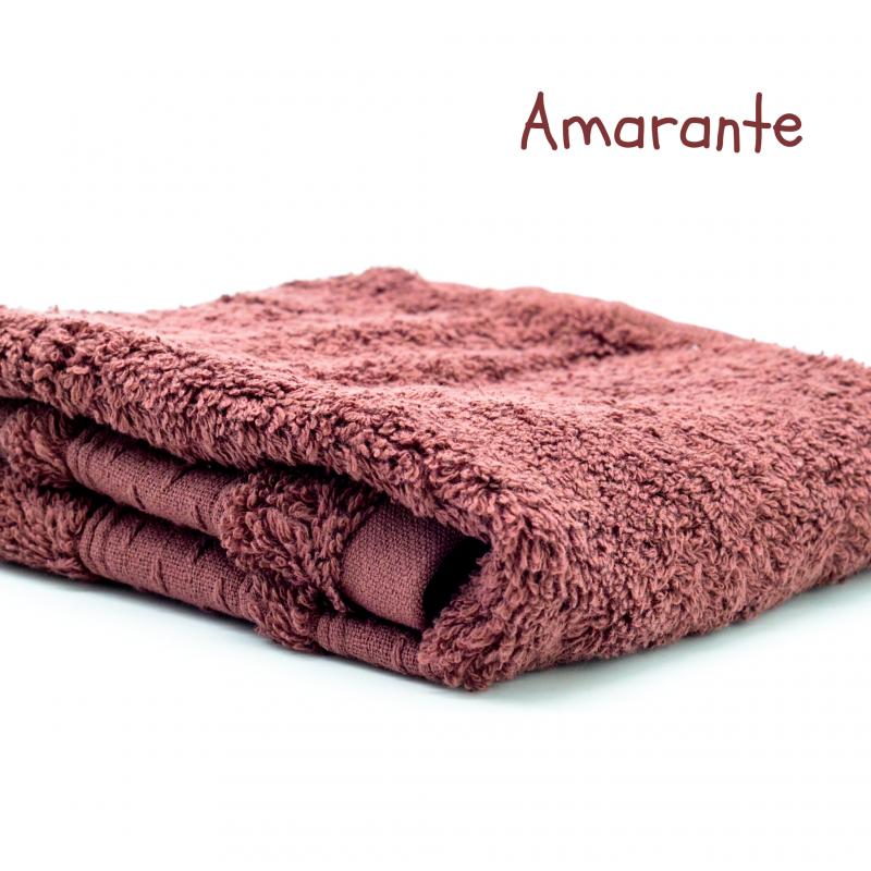 Serviette de toilette en coton biologique_amarante