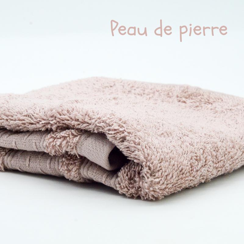 serviette invité en coton biologique_peau de pierre