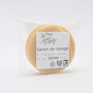 Savon de rasage au cèdre - produits zéro déchet et certifiés bio