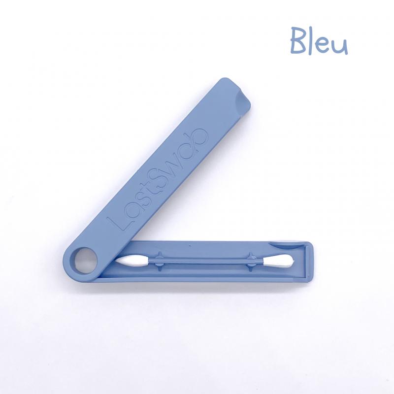 Coton-tige réutilisable spécial maquillage bleu - accessoire éco responsable