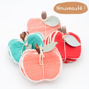 Lot de lingettes pomme - produits zéro déchet et certifiés bio