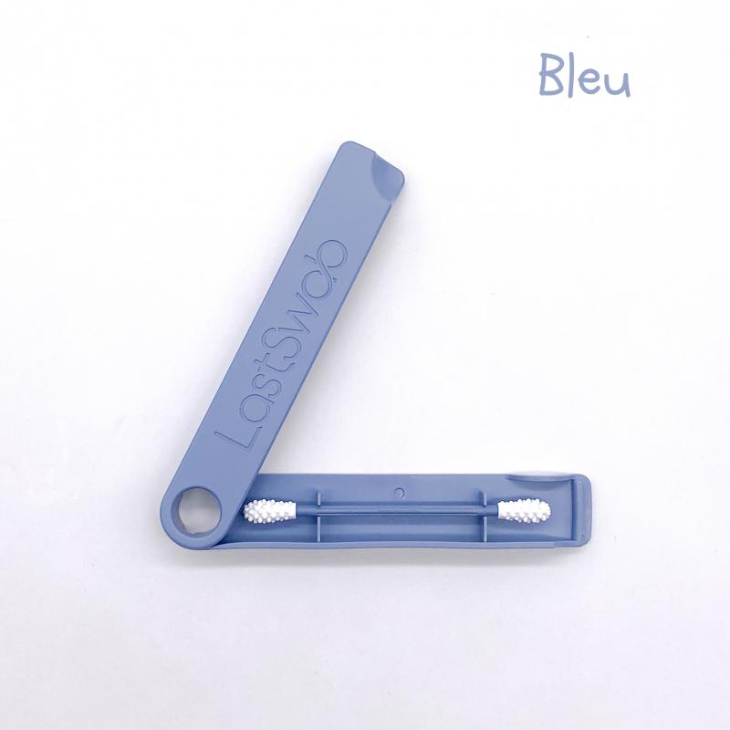 Coton-tige réutilisable bleu, alternative zéro déchet 