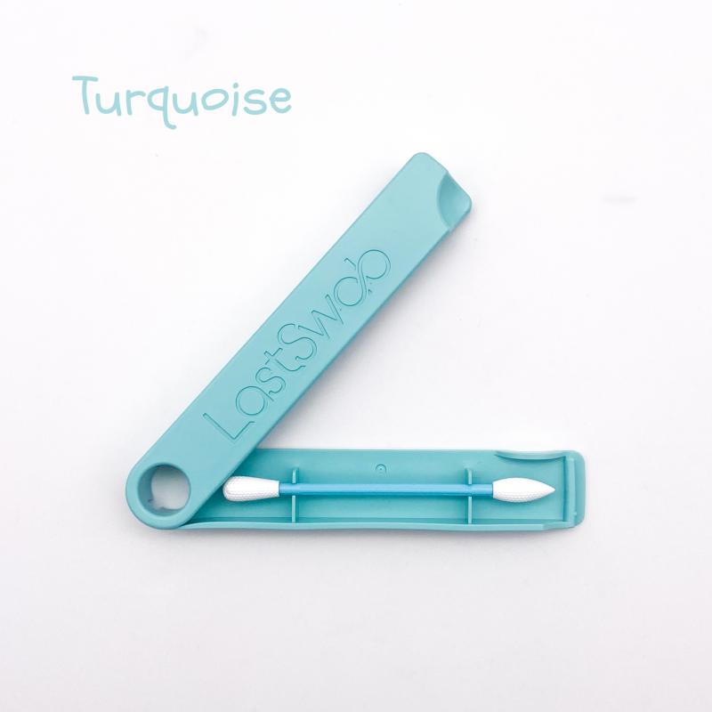 Coton-tige réutilisable pour maquillage_turquoise