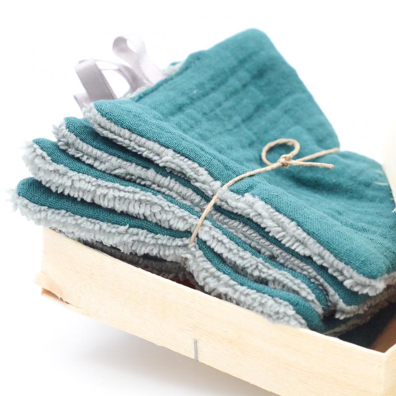 Lingettes réutilisables fabriquées à la main en Normandie