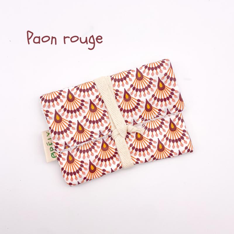 Porte-savon nomade pour votre savon solide - paon rouge