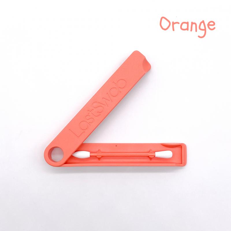 Coton-tige réutilisable spécial maquillage orange - accessoire éco responsable